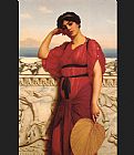 John William Godward Famous Paintings - A Classical Lady